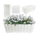 Kvetináč-truhlík 38x18cm biely BOARDEE FENCYCAS