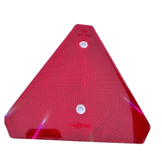 Odrazka červená trojuholník UT125