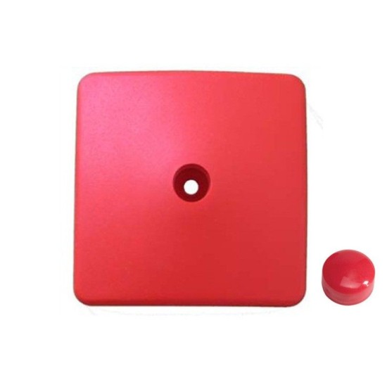 Plastová krytka- hranol 90 x 90 mm, červený KAXL