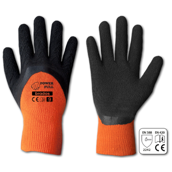 Pracovné rukavice bavlna-latex 11" POWER FULL 
