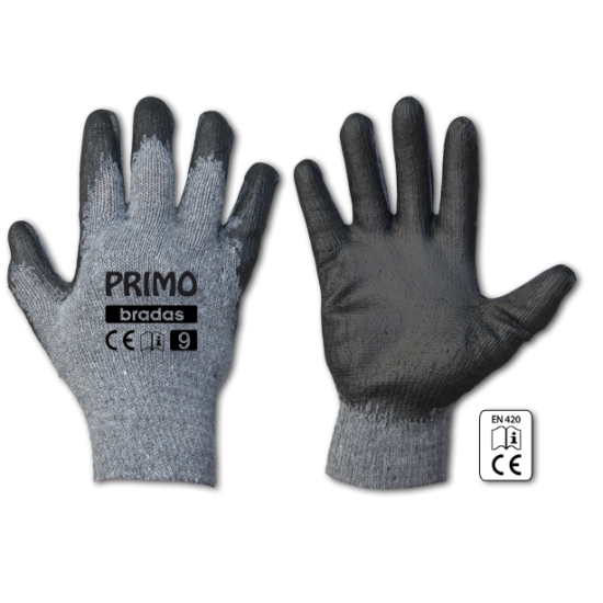 Pracovné rukavice bavlna PRIMO latex - rôzne veľkosti