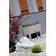 Samozavlažovací kvetináč-truhlík 30l, biely RATO CASE HIGH