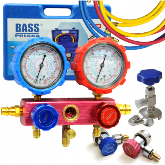 Tester merania tlaku v klimatizáciách BASS