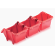 Úložný box 120x77x60mm, červený, súprava 12ks KISTENBERG
