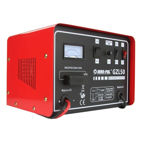 Nabíjačka autobatérií 12/24V GZL-50 MAR-POL