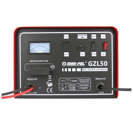 Nabíjačka autobatérií 12/24V GZL-50 MAR-POL
