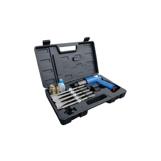 Pneumatické sekacie kladivo - 9-dielna súprava, GÜDE Pneumatické sekacie kladivo - 9-dielna súprava, GÜDE