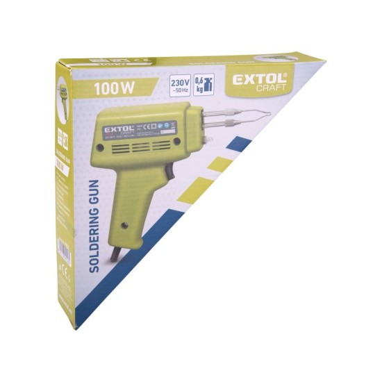 Transformátorová spájkovacia pištoľ 100W, EXTOL CRAFT Transformátorová spájkovacia pištoľ 100W, EXTOL CRAFT