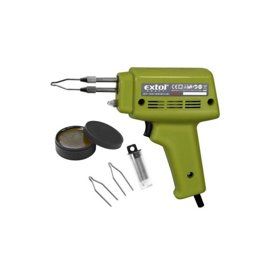 Transformátorová spájkovačka s príslušenstvom 100W, EXTOL CRAFT Transformátorová spájkovačka s príslušenstvom 100W, EXTOL CRAFT