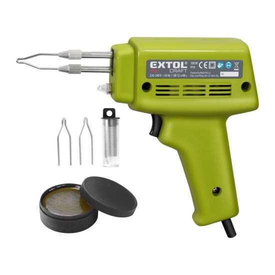 Transformátorová spájkovačka s príslušenstvom 100W, EXTOL CRAFT Transformátorová spájkovačka s príslušenstvom 100W, EXTOL CRAFT