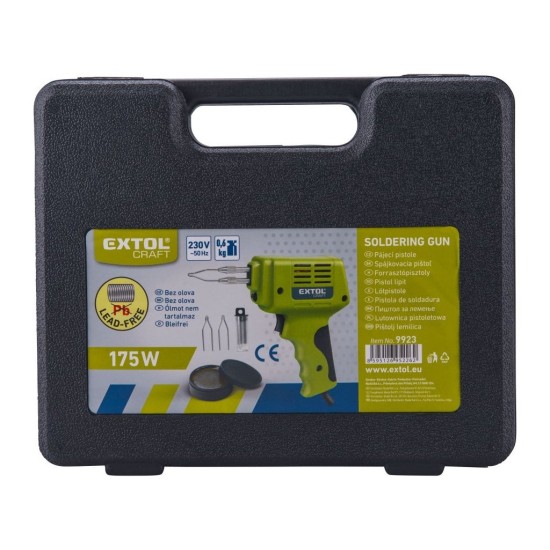 Transformátorová spájkovačka s príslušenstvom 175W, EXTOL CRAFT Transformátorová spájkovačka s príslušenstvom 175W, EXTOL CRAFT