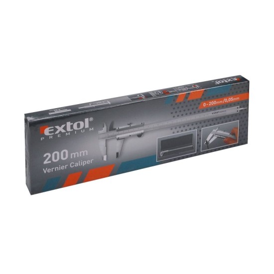 Posuvné kovové strmeň, 0-200mm, rozlíšenie 0,05mm, EXTOL CRAFT Posuvné kovové strmeň, 0-200mm, rozlíšenie 0,05mm, EXTOL CRAFT