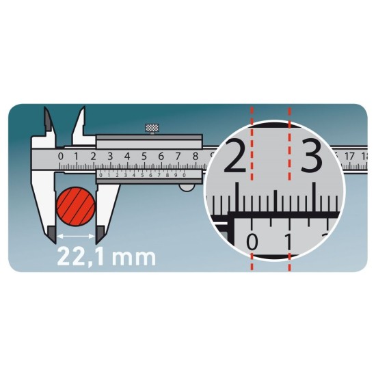 Posuvné kovové strmeň, 0-200mm, rozlíšenie 0,05mm, EXTOL CRAFT Posuvné kovové strmeň, 0-200mm, rozlíšenie 0,05mm, EXTOL CRAFT