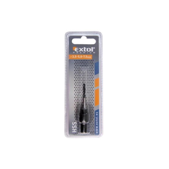 Stupňovitý vrták pre potvrdenia 7,0 mm, EXTOL PREMIUM Stupňovitý vrták pre potvrdenia 7,0 mm, EXTOL PREMIUM