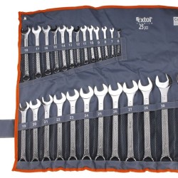 Otváracie kľúče, sada 25ks, 6-32mm, CrV, EXTOL PREMIUM