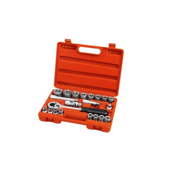 Nástrčná hlava, sada 21ks, 1/2", CrV, EXTOL PREMIUM