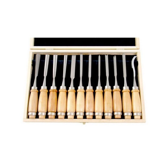 Rezbárske dláta, sada 12ks, EXTOL PREMIUM