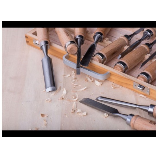 Rezbárske dláta, sada 12ks, EXTOL PREMIUM