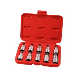 Nástrčná hlava 1/2", HEX 3-17mm, sada 10ks, S2, EXTOL PREMIUM Nástrčná hlava 1/2", HEX 3-17mm, sada 10ks, S2, EXTOL PREMIUM