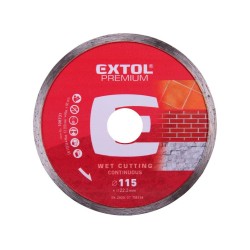 Diamantový rezací kotúč po celom obvode, 115x22,2mm, EXTOL PREMIUM