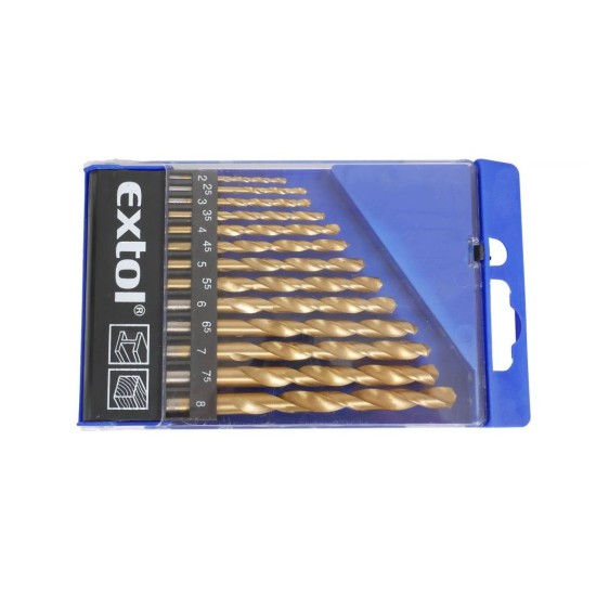 Vŕtačky do kovu, sada 13ks, EXTOL CRAFT