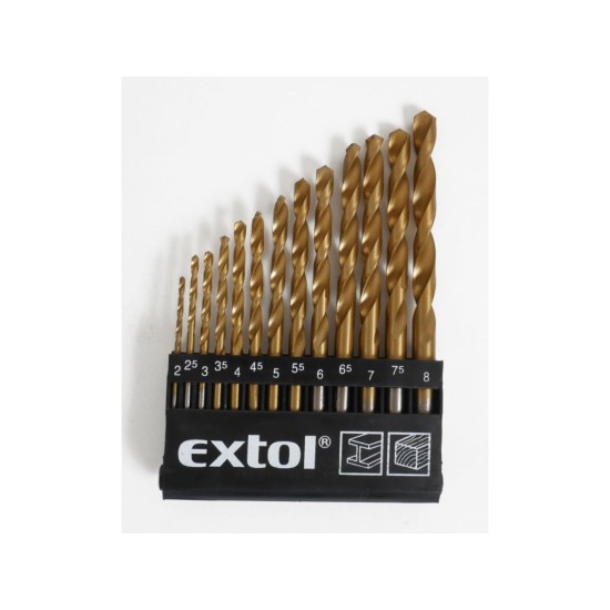 Vŕtačky do kovu, sada 13ks, EXTOL CRAFT