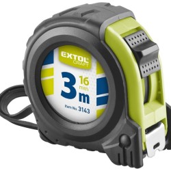 Zvinovací meter 3m, šírka opasku 16mm, predná II. trieda, EXTOL CRAFT