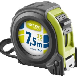 Zvinovací meter 7,5 m, šírka opasku 25 mm, predná II. trieda, EXTOL CRAFT