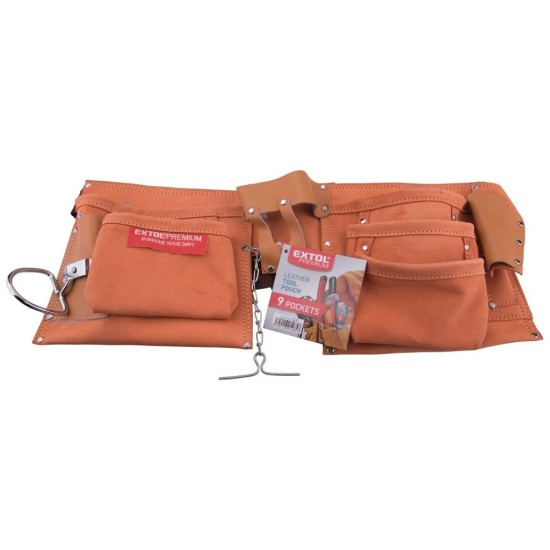 Opasok na náradie, 9 vreciek (2 veľké, 3 stredné, 4 malé) EXTOL PREMIUM
