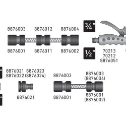 Pulzný kovový zavlažovač EXTOL PREMIUM s mosadznými časťami