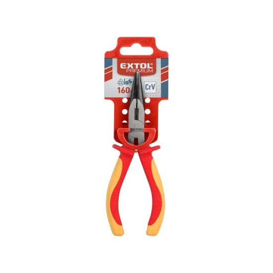 Polkruhové rovné kliešte, 160 mm, VDE, EXTOL PREMIUM Polkruhové rovné kliešte, 160 mm, VDE, EXTOL PREMIUM