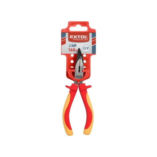 Polokrúhle zakrivené kliešte, 160 mm, VDE, EXTOL PREMIUM Polokrúhle zakrivené kliešte, 160 mm, VDE, EXTOL PREMIUM