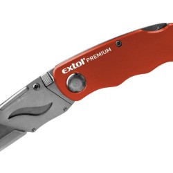 Zatvárací nôž s vymeniteľnou čepeľou, 19mm, EXTOL PREMIUM