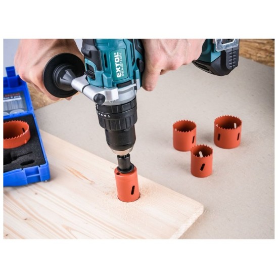 Korunkové vŕtačky, univerzálne, sada 13 ks, EXTOL PREMIUM