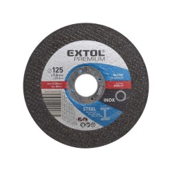 Rezací kotúč na oceľ, 125x1,6x22,2mm, EXTOL PREMIUM Rezací kotúč na oceľ, 125x1,6x22,2mm, EXTOL PREMIUM