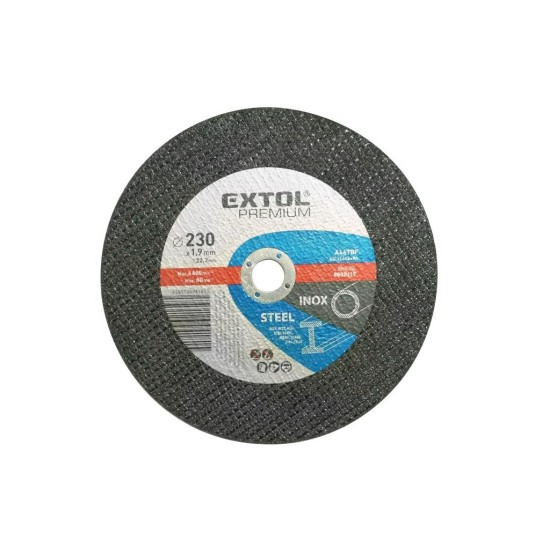 Rezací kotúč na oceľ, 230x1,9x22,2mm, EXTOL PREMIUM Rezací kotúč na oceľ, 230x1,9x22,2mm, EXTOL PREMIUM
