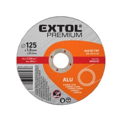 Rezací kotúč pre Alu, 125x1,0x22,2mm, EXTOL PREMIUM Rezací kotúč pre Alu, 125x1,0x22,2mm, EXTOL PREMIUM