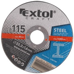 Rezné kotúče na kov, 5ks, 115x1,6x22,2mm, EXTOL CRAFT Rezné kotúče na kov, 5ks, 115x1,6x22,2mm, EXTOL CRAFT