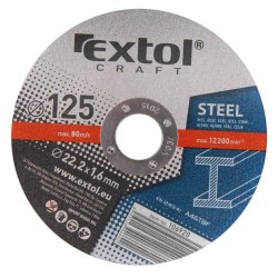 Rezné kotúče na kov, 5ks, 125x1.6x22.2mm, EXTOL CRAFT