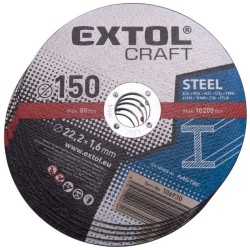 Rezné kotúče na kov, 5ks, 150x1,6x22,2mm, EXTOL CRAFT Rezné kotúče na kov, 5ks, 150x1,6x22,2mm, EXTOL CRAFT
