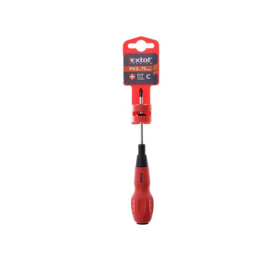 Krížový skrutkovač PH 0x75mm, magnet, CrV, EXTOL PREMIUM Krížový skrutkovač PH 0x75mm, magnet, CrV, EXTOL PREMIUM