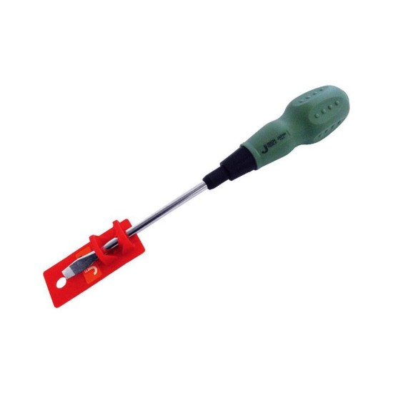 Plochý skrutkovač, (-) 5x100mm, magnet, vrúbkovaná rukoväť, CrV, EXTOL PREMIUM