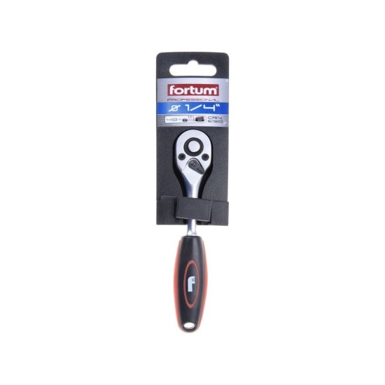Priemyselná račňa, 1/4", 48 zubov, CrV/S2, FORTUM