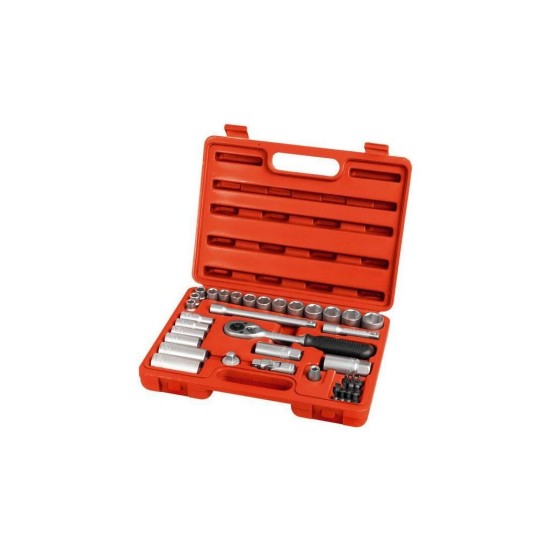 Nástrčné hlavice, sada 39ks, 3/8", CrV, EXTOL PREMIUM