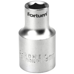 Nástrčný kľúč, 1/2', 9,0mm, D 38mm, 61CrV5, FORTUM Nástrčný kľúč, 1/2', 9,0mm, D 38mm, 61CrV5, FORTUM