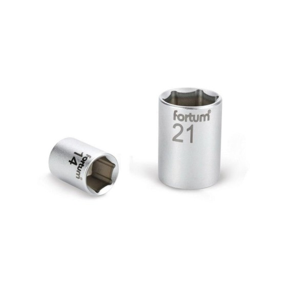 Nástrčný kľúč, 1/2', 30,0mm, D 44mm, 61CrV5, FORTUM Nástrčný kľúč, 1/2', 30,0mm, D 44mm, 61CrV5, FORTUM