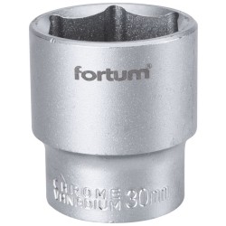 Nástrčný kľúč, 1/2', 30,0mm, D 44mm, 61CrV5, FORTUM
