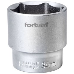 Nástrčný kľúč, 1/2&#039;, 34.0mm, L 44mm, 61CrV5, FORTUM