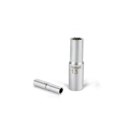 Predĺžený nástrčný kľúč, 1/4', 13mm, D 50mm, 61CrV5, FORTUM Predĺžený nástrčný kľúč, 1/4', 13mm, D 50mm, 61CrV5, FORTUM