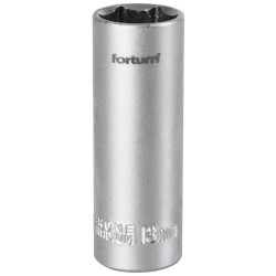 Predĺžený nástrčný kľúč, 1/4', 13mm, D 50mm, 61CrV5, FORTUM